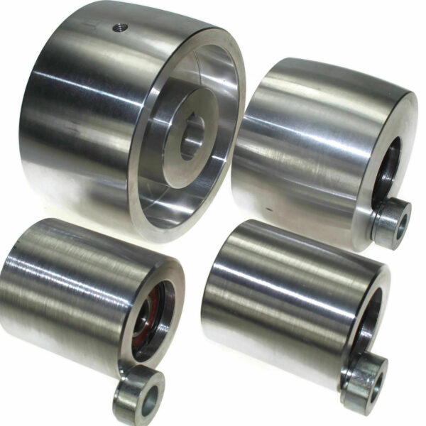 Belt Grinder wheel set knife grinder 4'' Drive -24 mm shaft, 3 tracking, 2 Idler